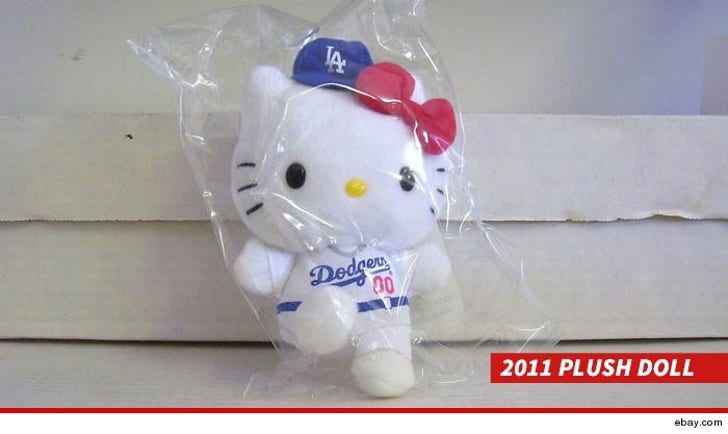 Andre Ethier -- Hello Kitty Puts Butts  In Dodger Stadium!