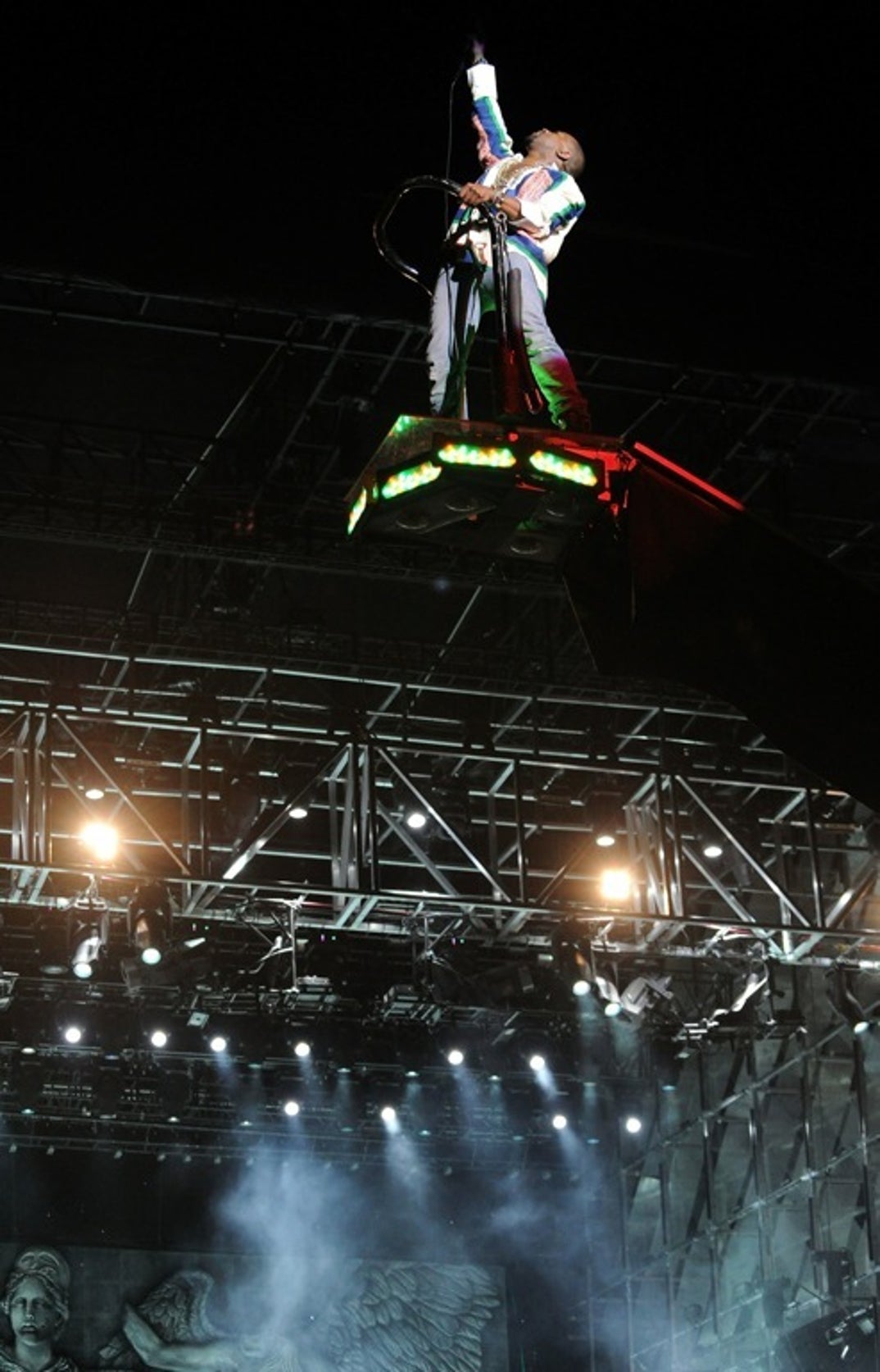 2011: Kanye West performs during Day 3