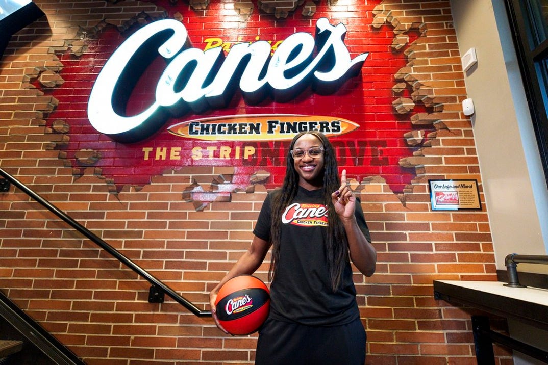 Jackie Young At Raising Cane's 12