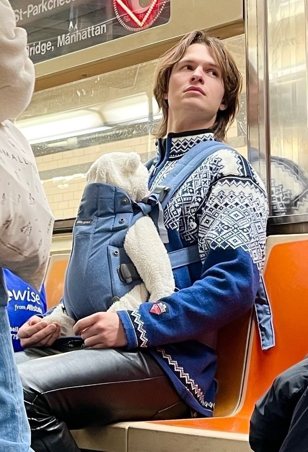 Ansel Elgort Out With Baby And Partner NYC 7