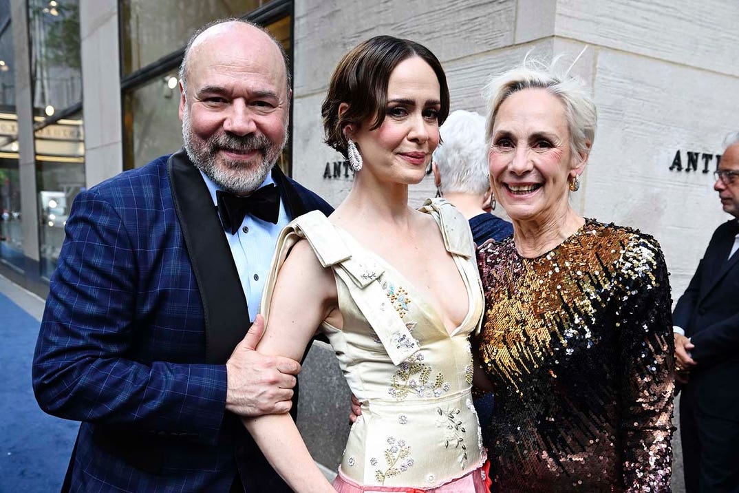 Danny Burstein, Sarah Paulson and Laurie Metcalf