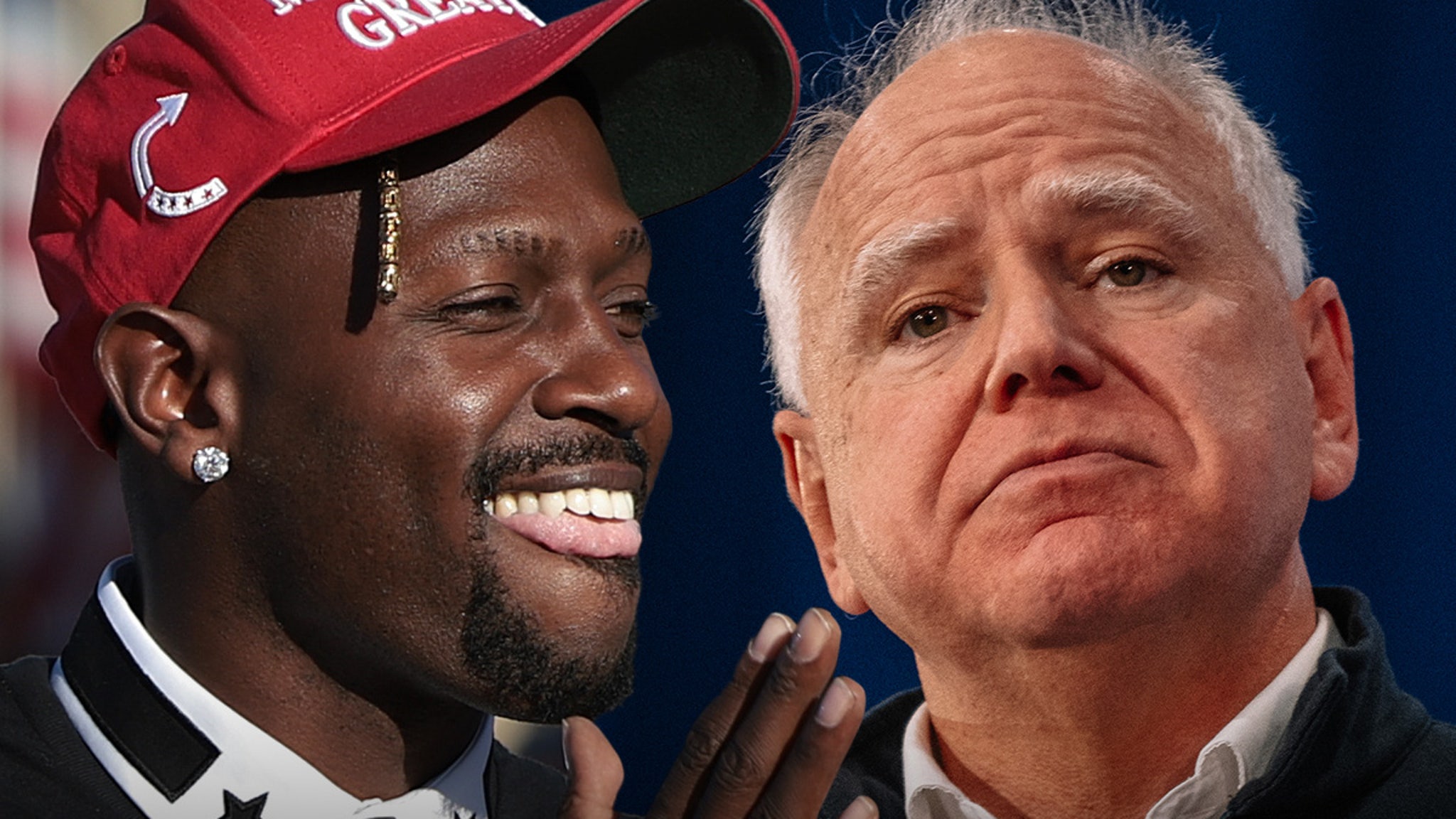 Antonio Brown Says ‘Tampon Tim Walz’ Could Never Defend Him on Field