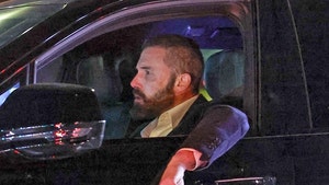 ben affleck drives home from work during fires