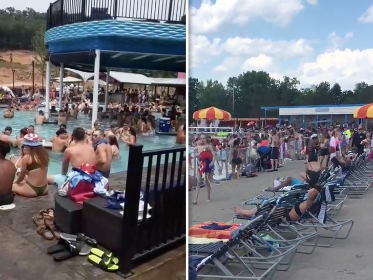 4th of July Sees Packed Water Park & Pool Parties Despite COVID Spikes