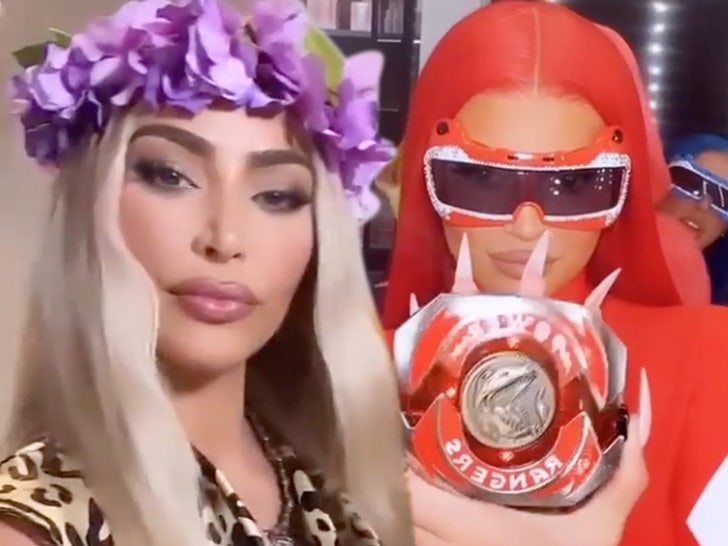 Kim Kardashian Kylie Jenner Do Tiger King And Power Rangers For Halloween