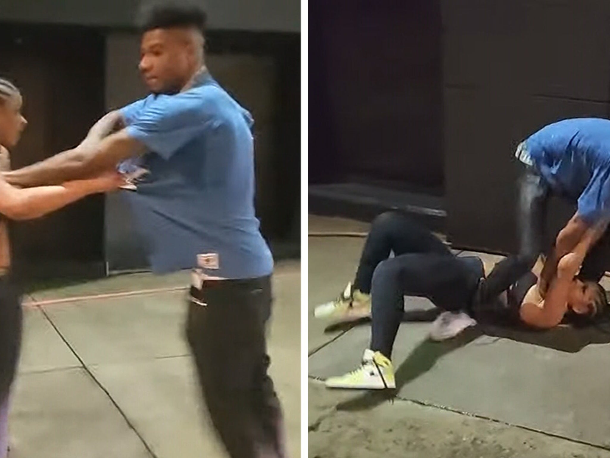 Blueface Gets in Bizarre Fight with Chrisean Rock in Hollywood, Caught on V...