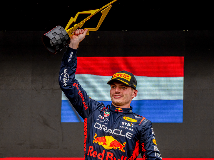 max verstappen on the podium