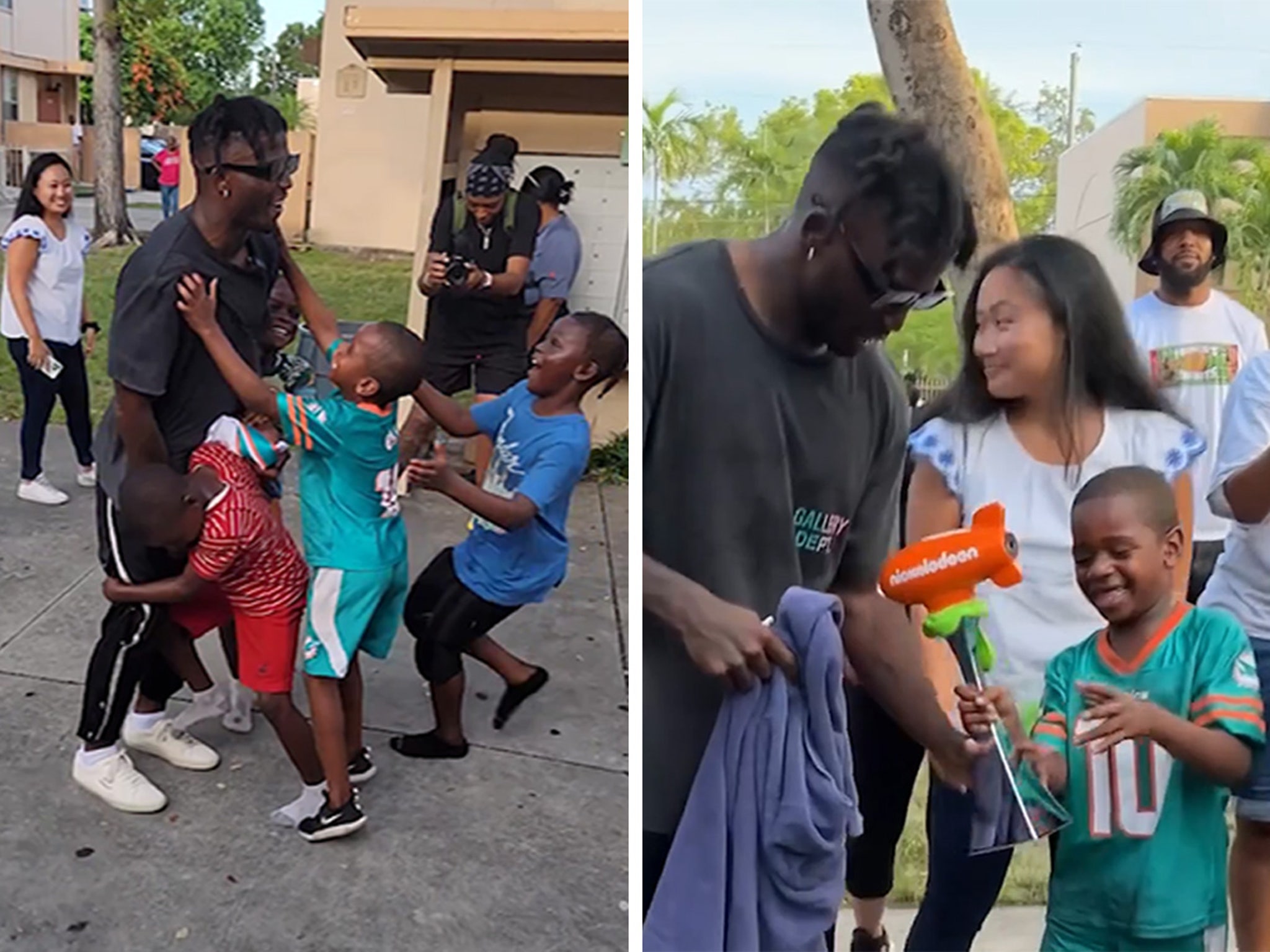 Tyreek Hill visits 'Mini Cheetah' and has a wholesome message for