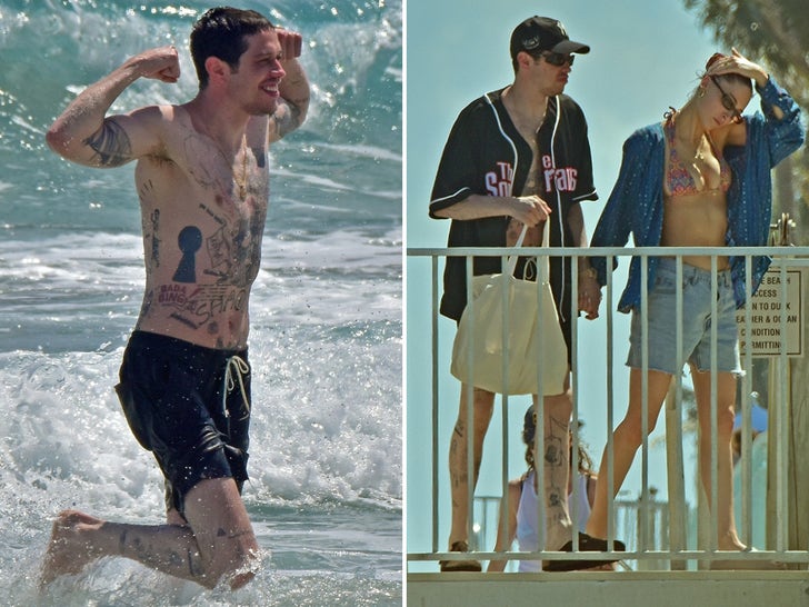 Pete Davidson & New Girlfriend Make Out on Beach After Relationship Reveal