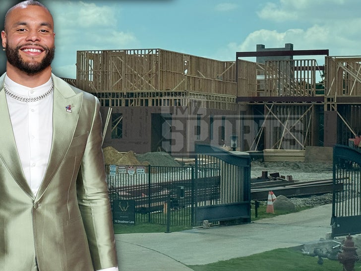 Dak Prescott's Massive Texas Mansion Taking Shape