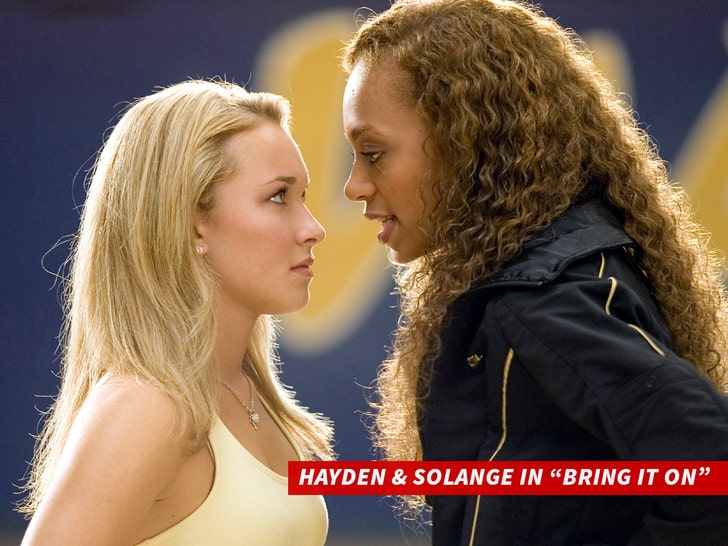 Solange Knowles and hayden panettiere in 'Bring It On everett