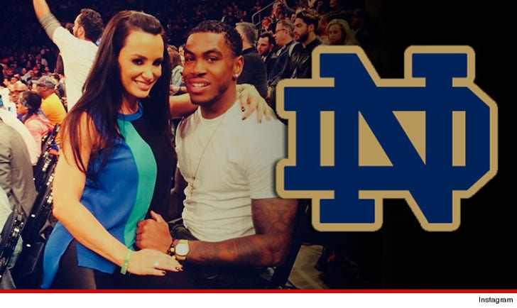 728px x 434px - Notre Dame WR Justin Brent -- No Punishment for Dating Porn Star Lisa Ann