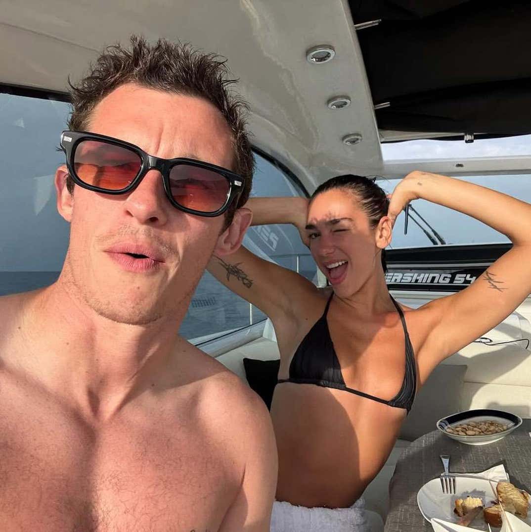 Dua Lipa and Callum Turner