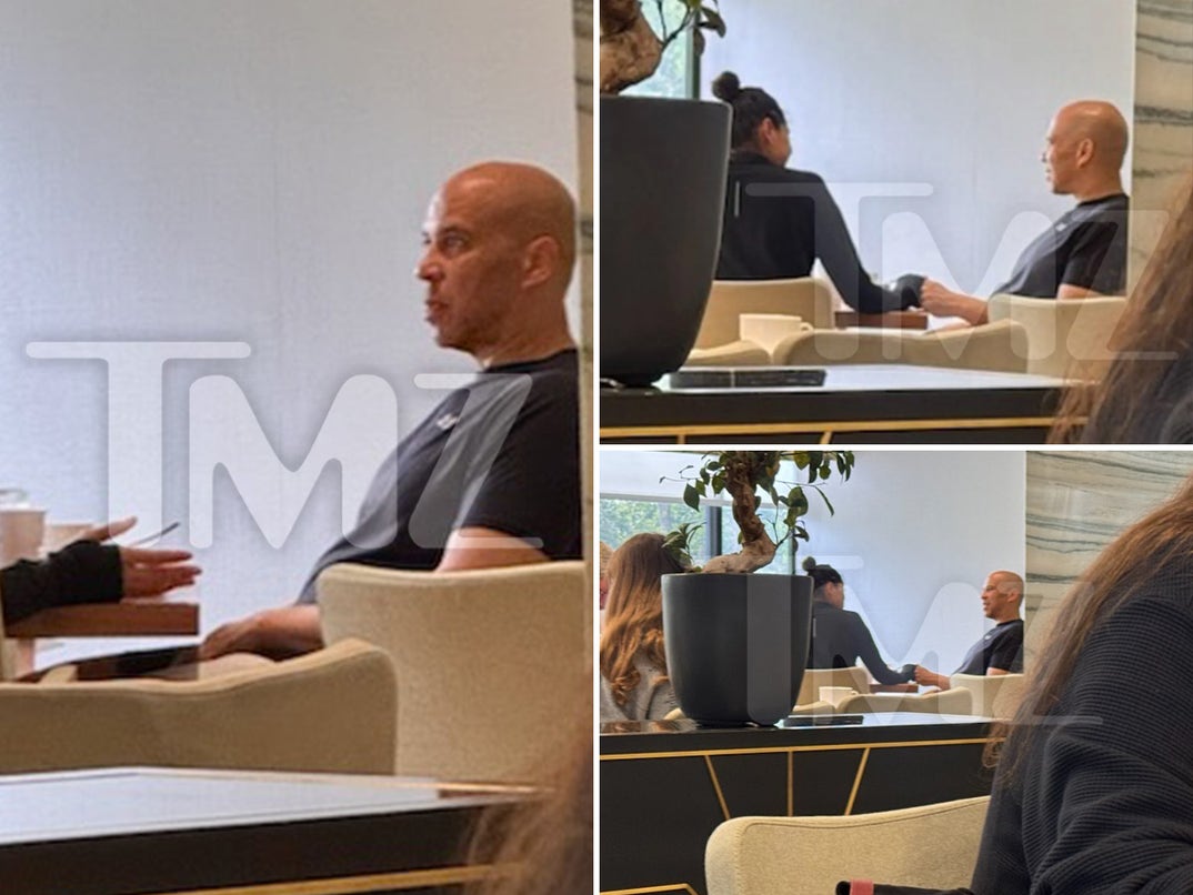 Cory Booker hangs in L.A. 4/2/26