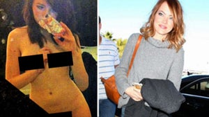 Emma Stone -- Nude Selfie Investigator Phones It In