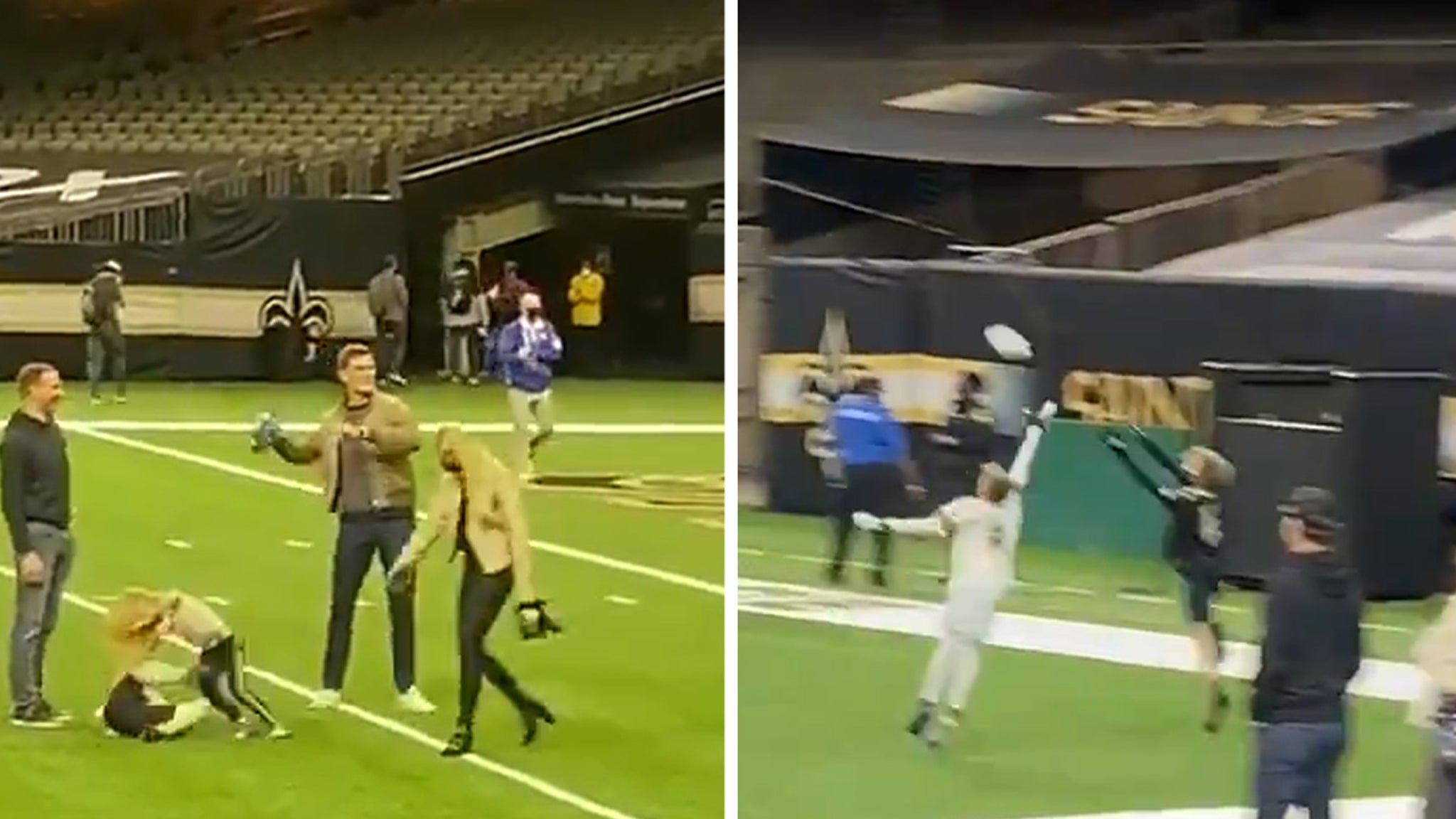 Tom Brady launches TD pass for Drew Brees’s son after expelling the Saints from the qualifiers