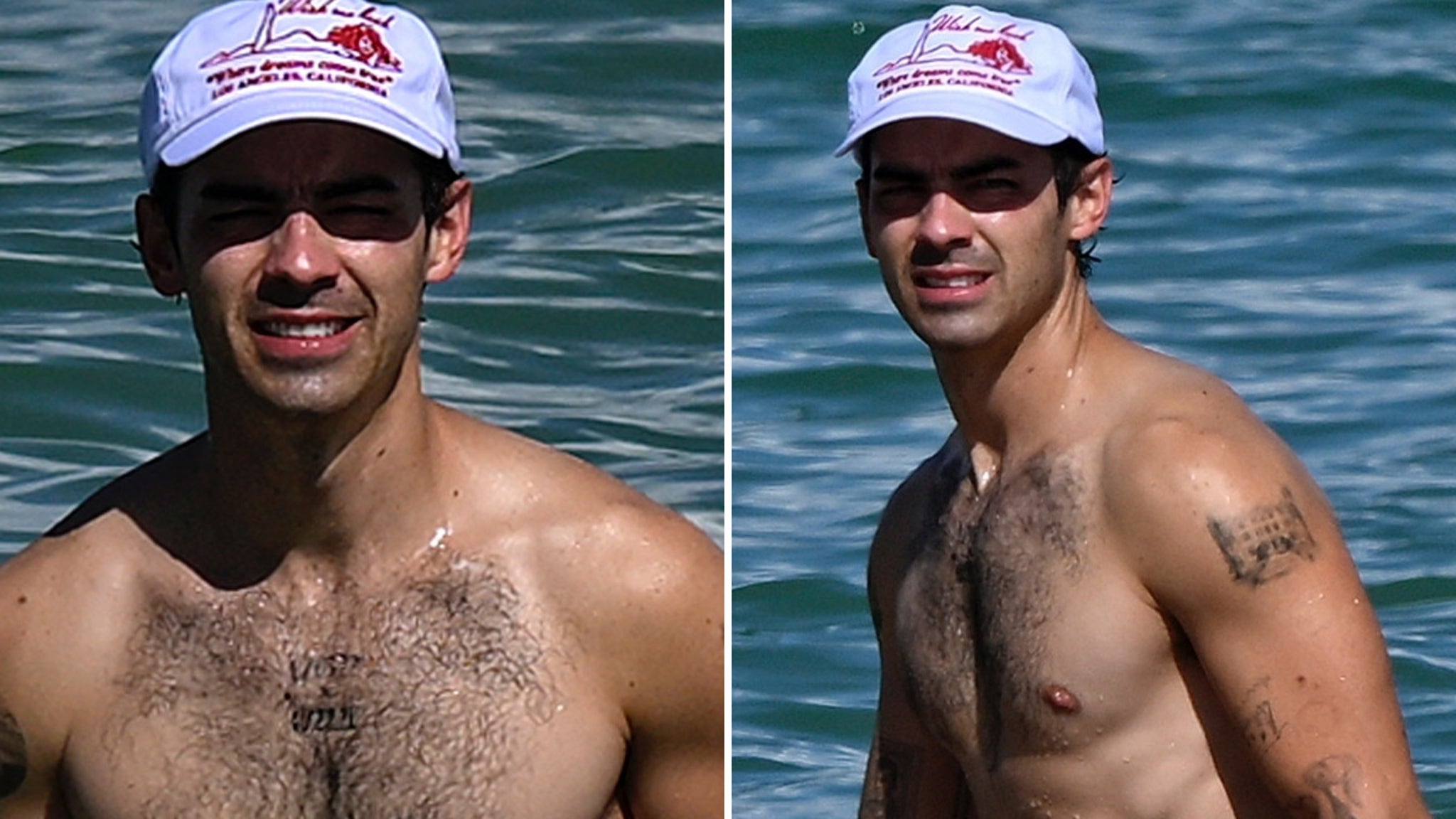 Joe Jonas Shows Off Abs During Beach Day in Miami