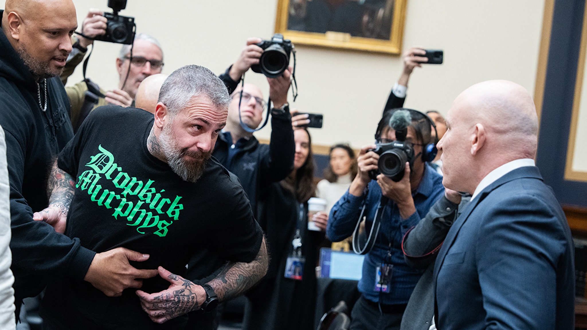 Ivan Raiklin Gets in Heated Confrontation With Ex-D.C. Cop Michael Fanone