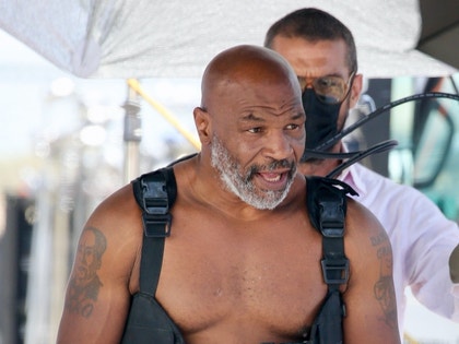 Mike Tyson Shirtless Muscles Beach Shoot photos 11