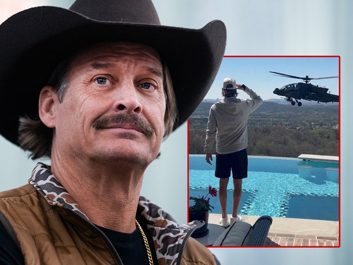 kid rock saluting to chopper getty comp