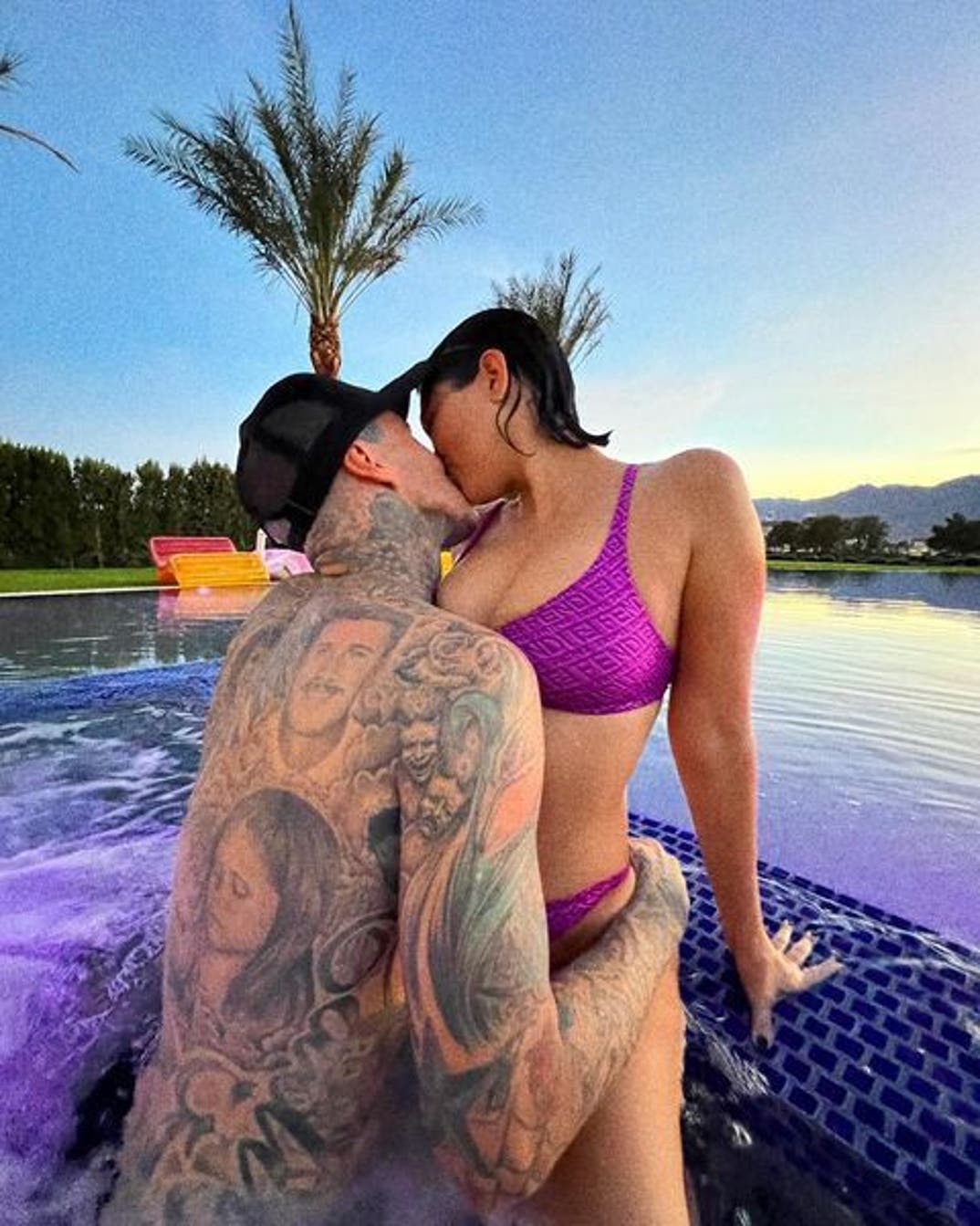Kourtney Kardashian and Travis Barker