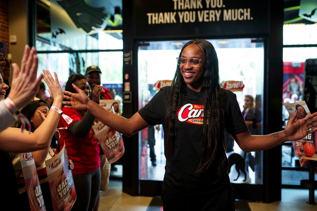 Jackie Young At Raising Cane's 3