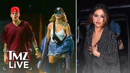 The two stars were both at Craig's Saturday night in West Hollywood, where Selena was having a little dinner celebration in honor of her newest record, 