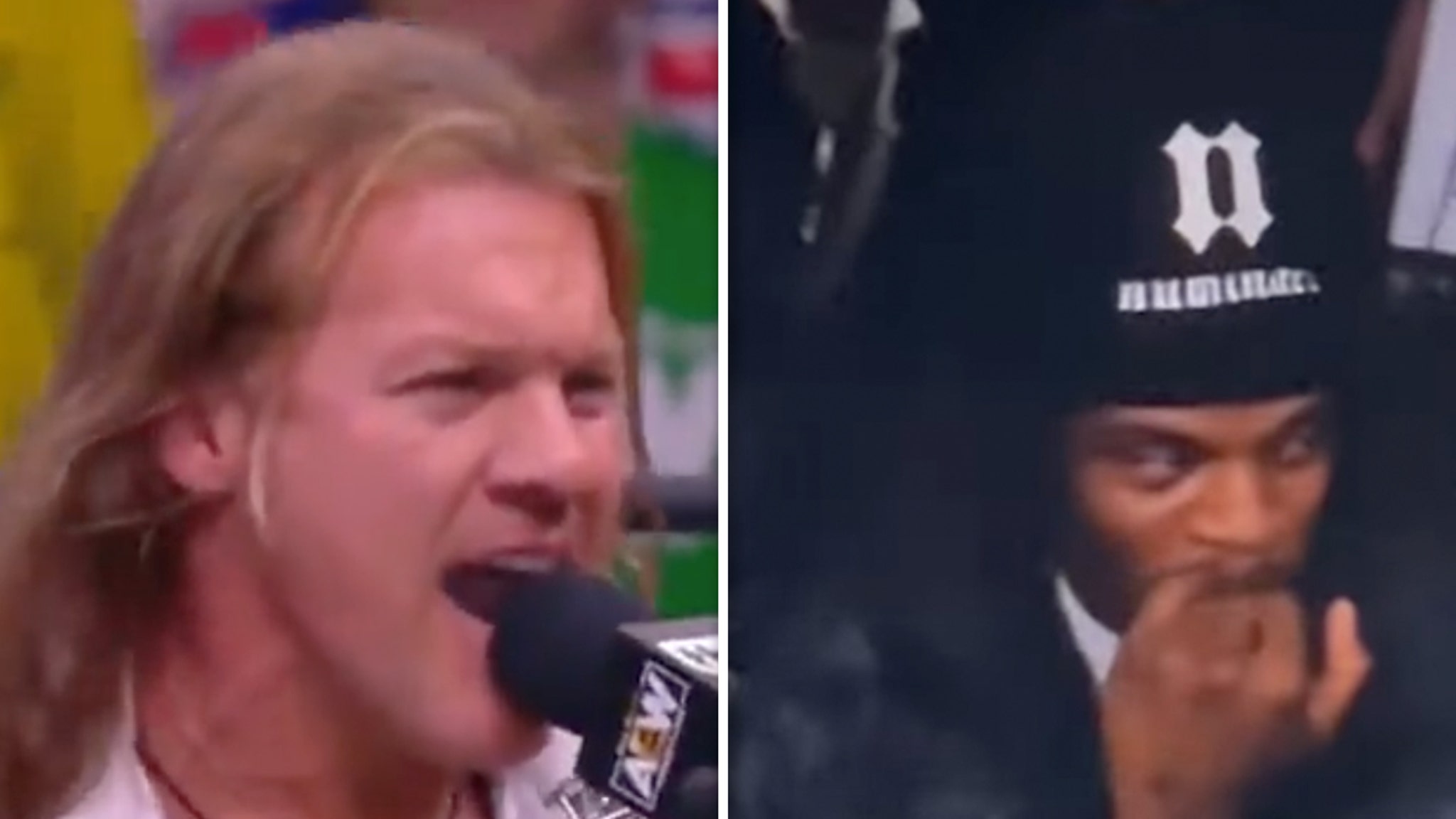 Chris Jericho Calls Out Lamar Jackson At AEW Event, I'll Whoop Your Ass!