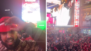 French Montana Leads Morocco World Cup Rally in Packed Times Square