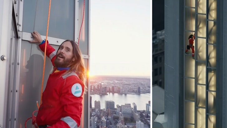 Jared Leto escala el Empire State Building para promocionar su nueva gira