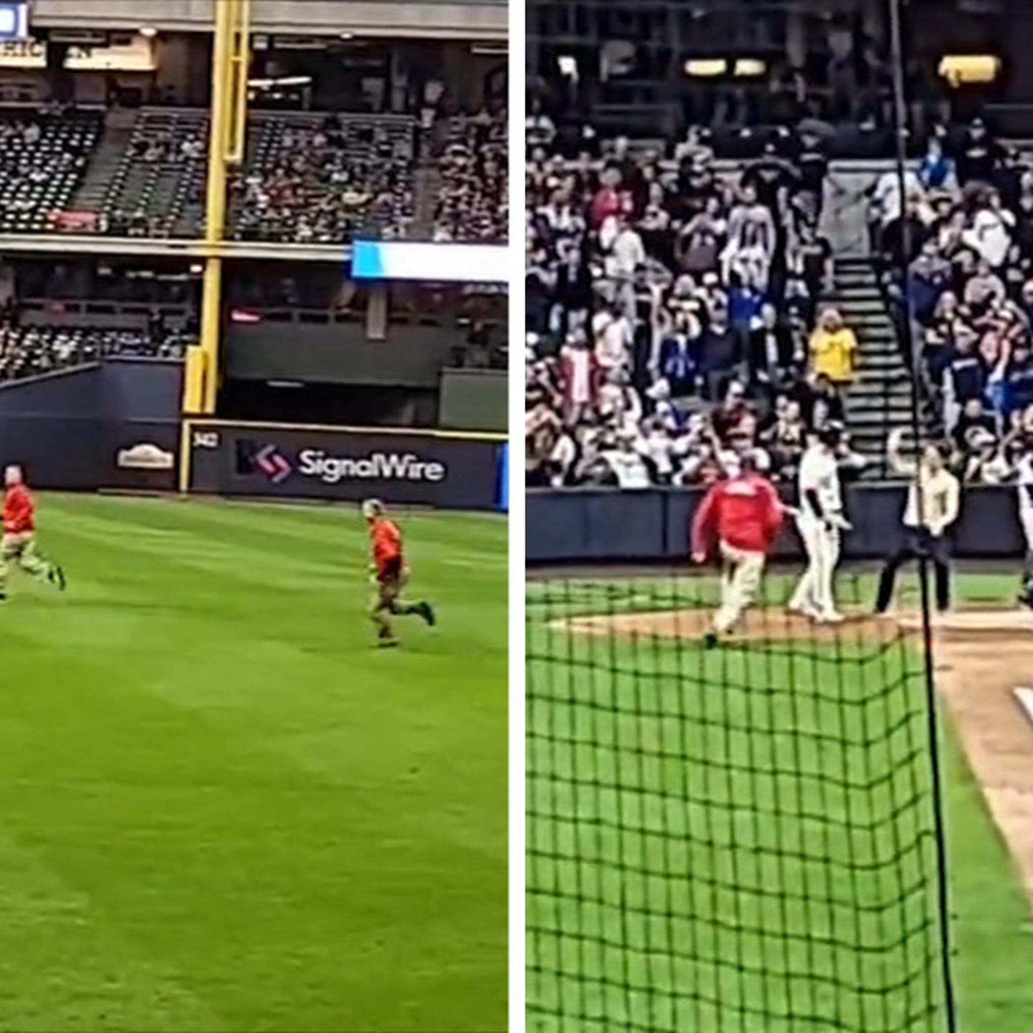 Fan Rushes Field, Outruns Security At Marlins Game, Later Gets Caught