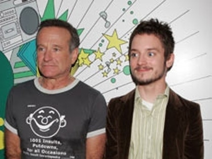 Robin Williams and Elijah Wood