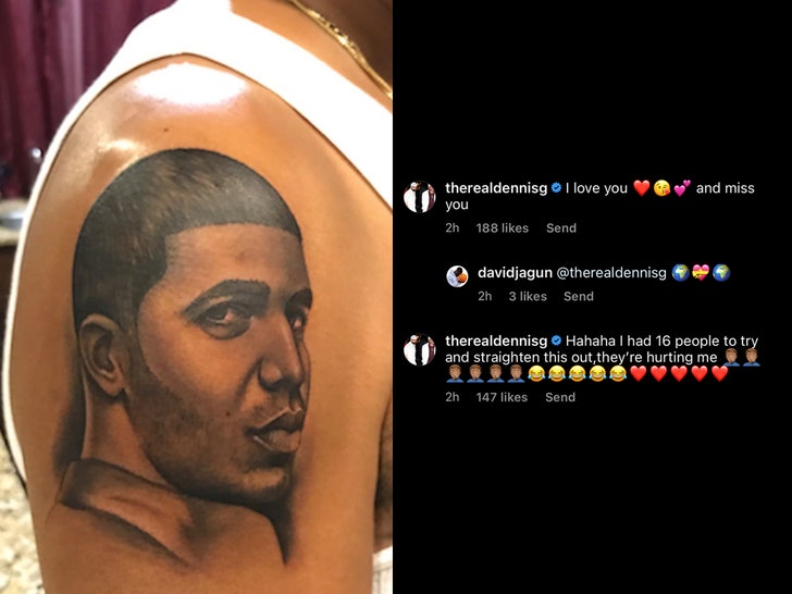 drake tattoo dennis g comments