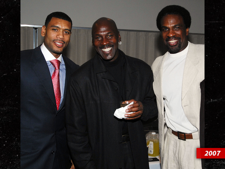 sub allen houston michael jordon charles oakley getty