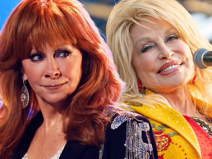reba McEntire dolly parton getty comp