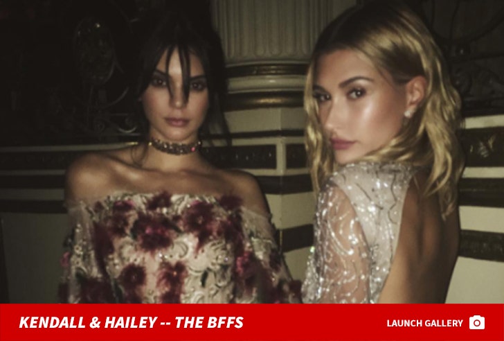 Kendall Jenner and Hailey Baldwin -- BFFs