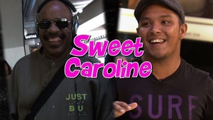 Stevie Wonder -- Sings 'Sweet Caroline' at LAX