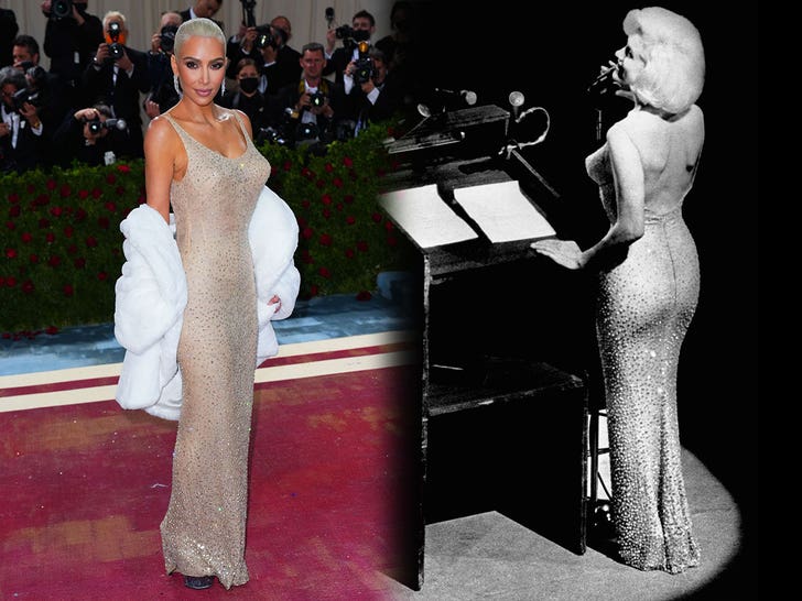 Kim Kardashian'ın Marilyn Monroe'nun Elbisesini Kullanması Aslen Reddedildi