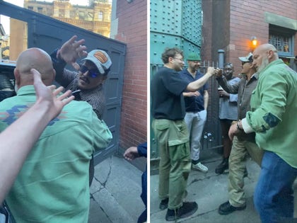 Johnny Depp Fist-Pumping, Getting Hailed All Over England