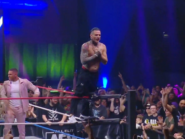 Jeff Hardy Makes First AEW Appearance Since Suspension