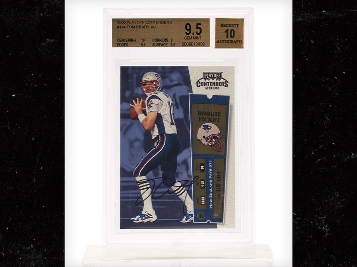 Robert Kraft Spends 0K On Tom Brady Signed Rookie Card At Live Auction