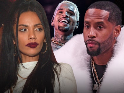 erica mena safaree and chris brown getty 1