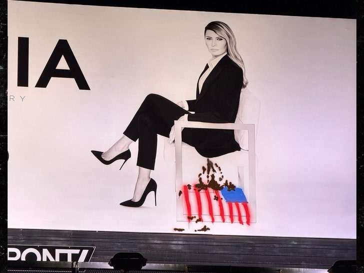 US First Lady Melania Trumpâ€™s movie posters defaced with Hitler 'stache' across Los Angeles