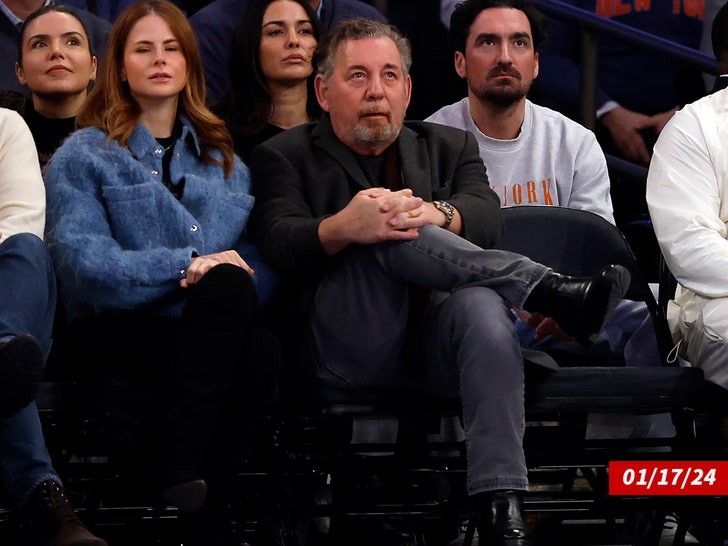 james dolan at a knicks game getty'