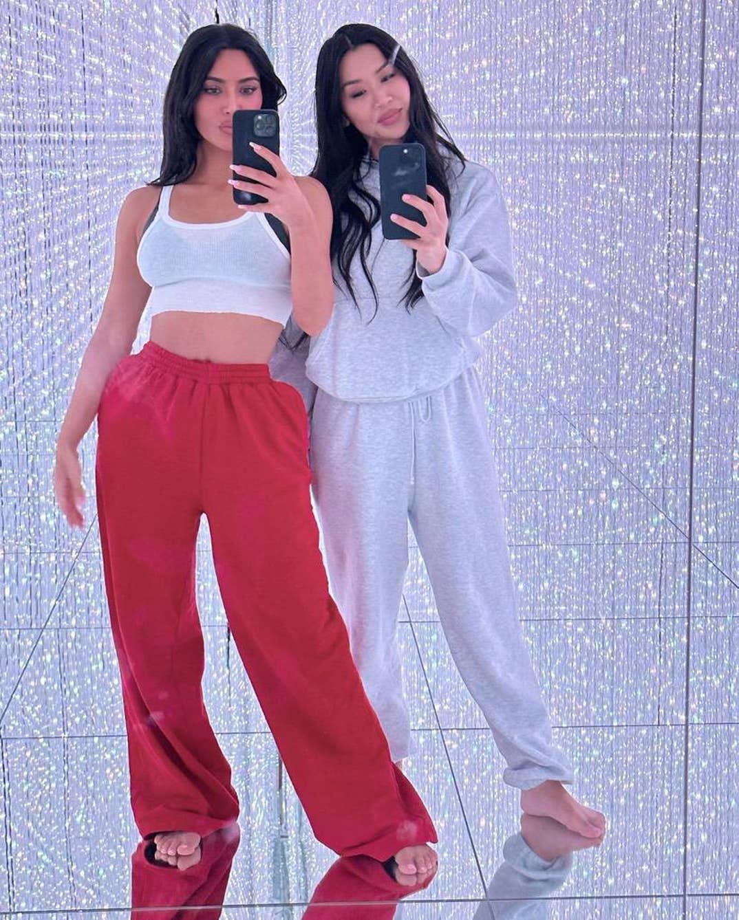 Kim Kardashian and Tracy Romulus