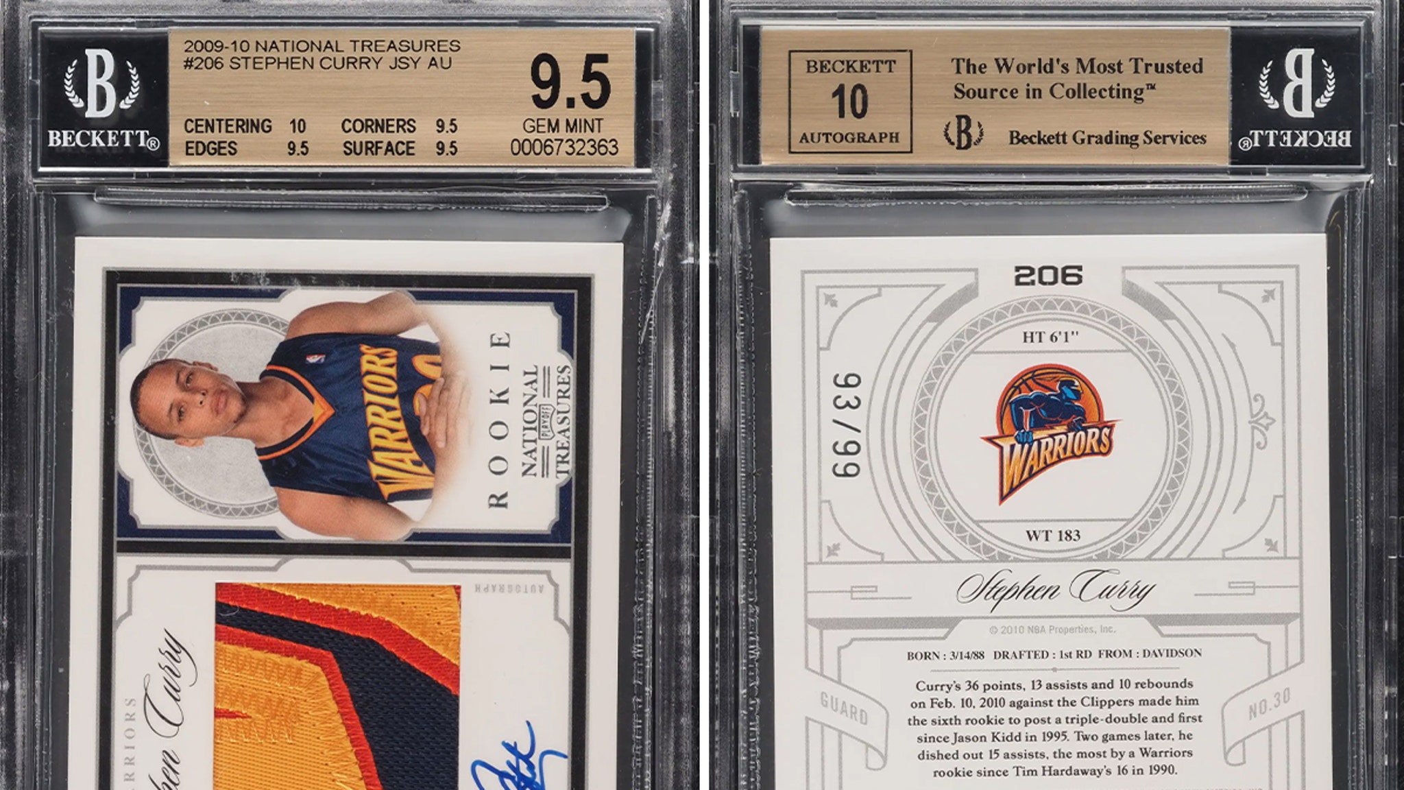 Steph Curry Autographed Rookie Patch Card Could Fetch Over $500K