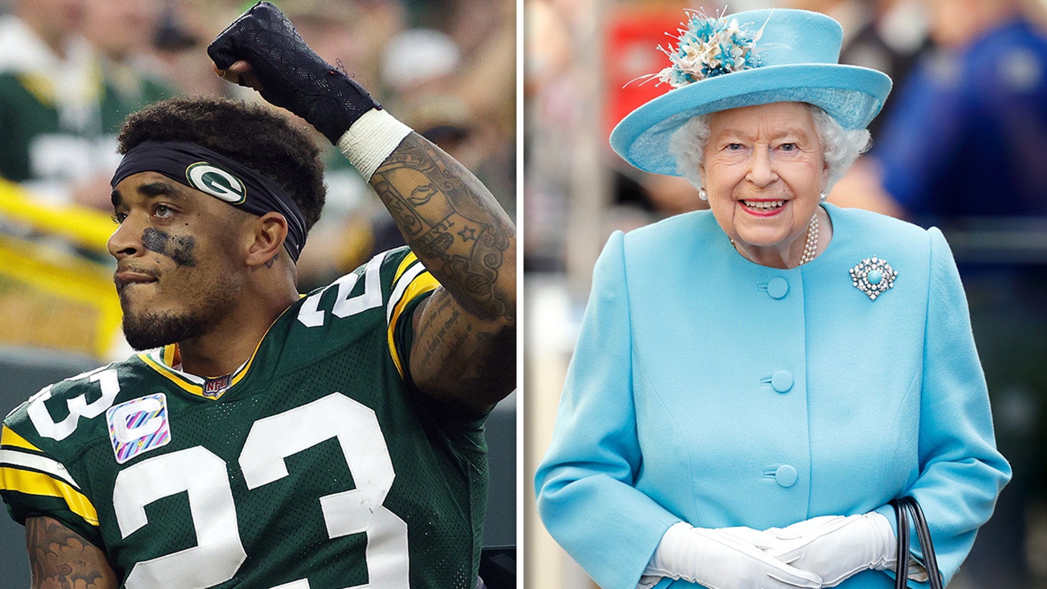 Packers' Jaire Alexander Honoring Queen Elizabeth W/ Custom Cleats