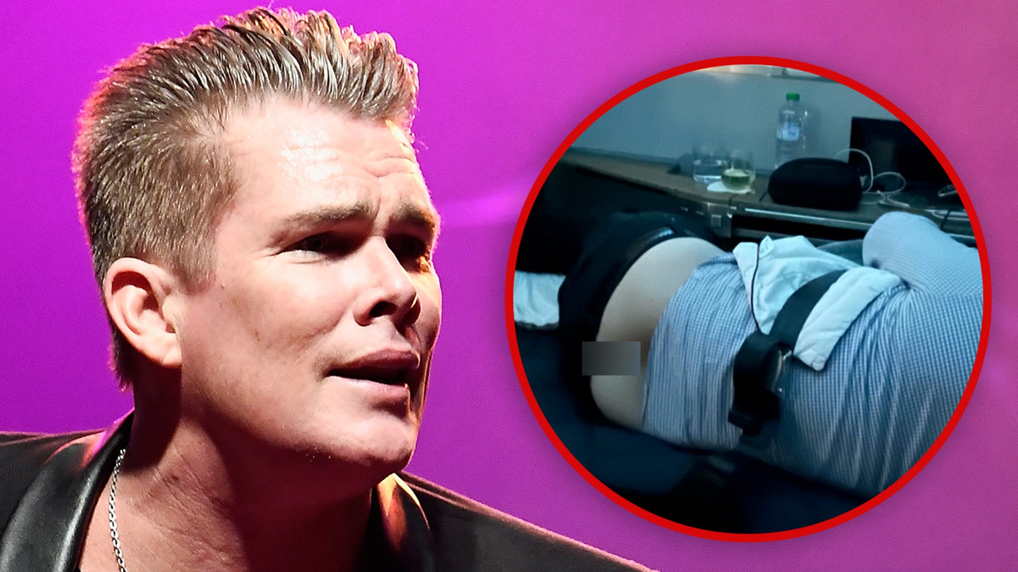 Sugar Ray’s Mark McGrath Gets Mooned on Flight