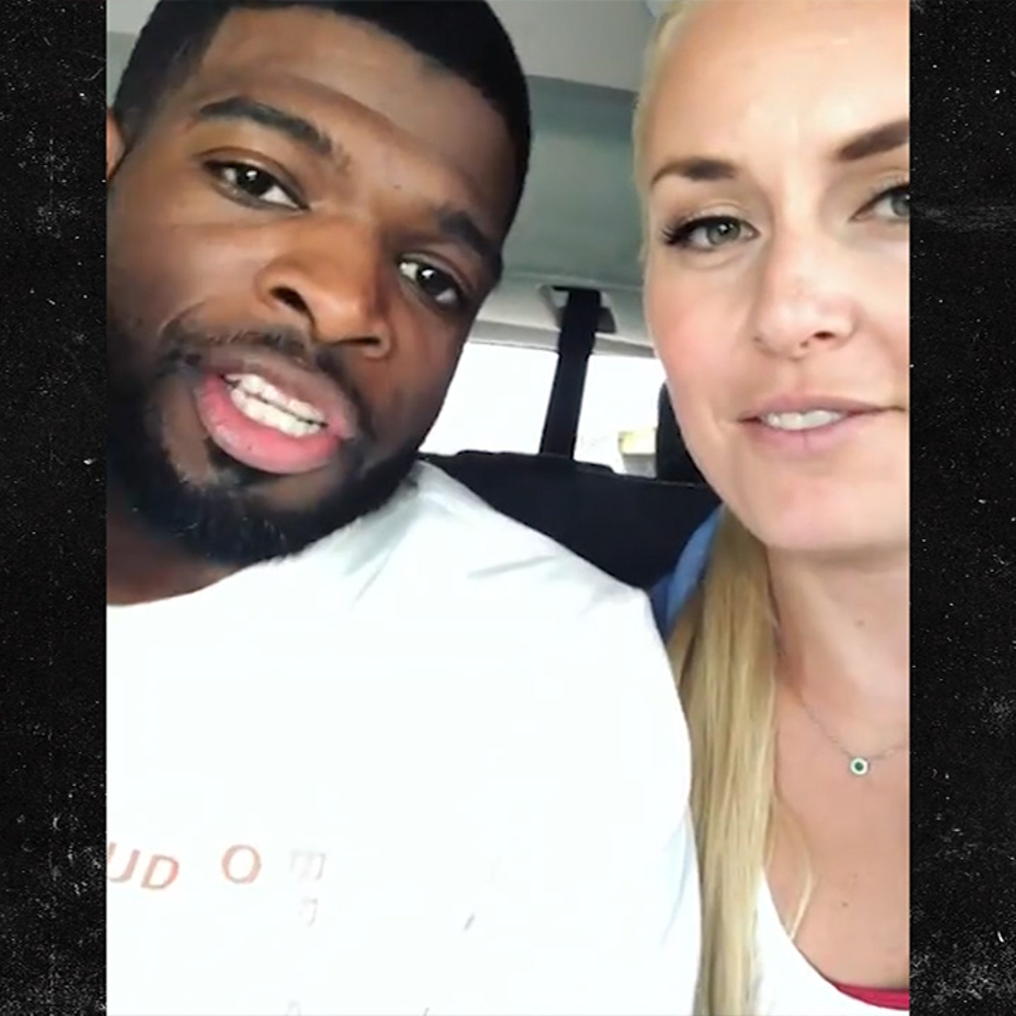 Lindsey Vonn and P.K. Subban look casual jetting from Montreal three days  after revealing engagement