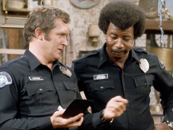 Howard Platt (left) and Hal Williams (right) are best known for playing the police pals Hoppy and Smitty in the hilarious '70s sitcom, 